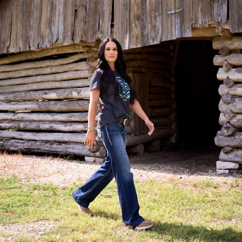 The Mid Rise Entwined Wide Leg Trouser by Ariat
