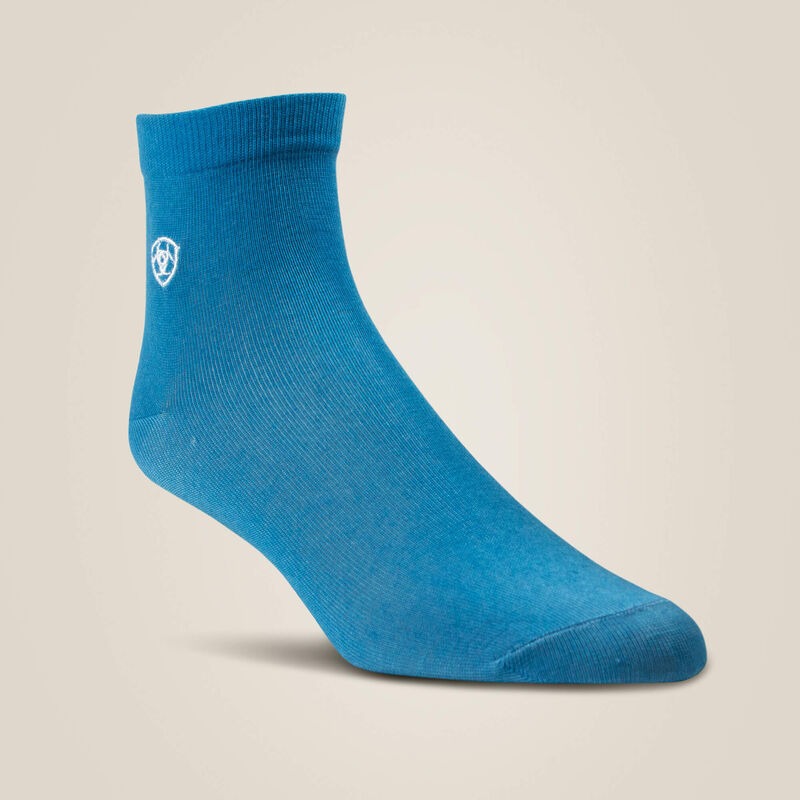 The Wild Thing 2-Pack Women’s Ankle Socks by Ariat in Leopard & Turquoise
