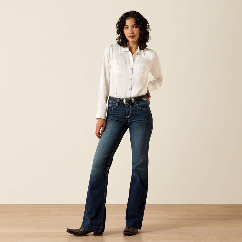 Aisha Wide Leg Perfect Rise Trouser Jeans by ARIAT