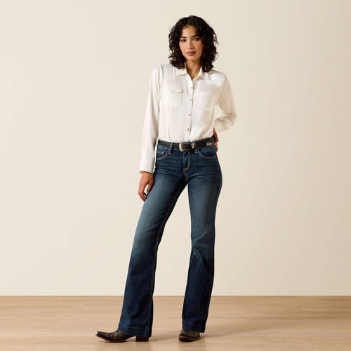 Aisha Wide Leg Perfect Rise Trouser Jeans by ARIAT