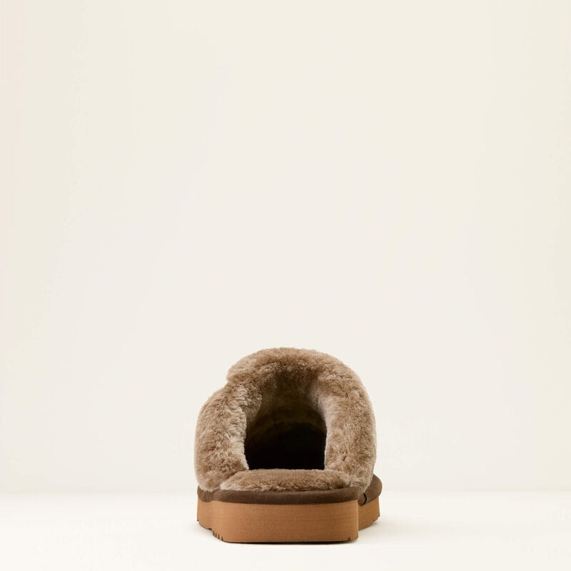 The Jackie Square Toe Slipper by Ariat in Chocolate