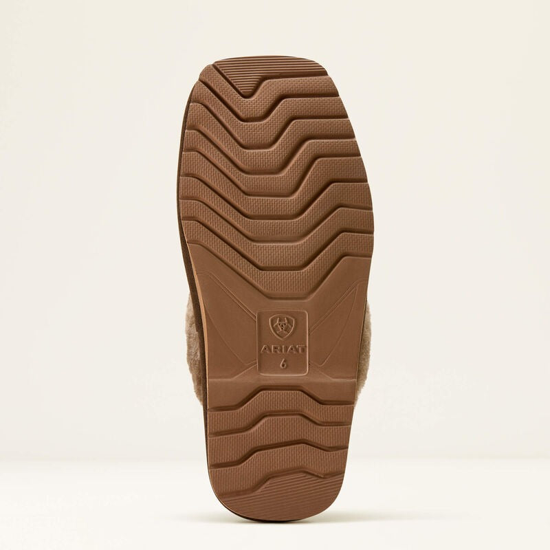 The Jackie Square Toe Slipper by Ariat in Chocolate