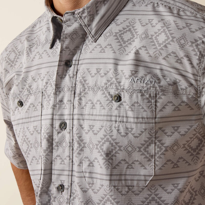 The Man of Steel Aztec Men's S/S Button Up Tek Shirt by Ariat