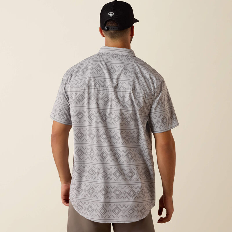 The Man of Steel Aztec Men's S/S Button Up Tek Shirt by Ariat