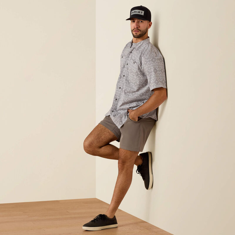 The Man of Steel Aztec Men's S/S Button Up Tek Shirt by Ariat