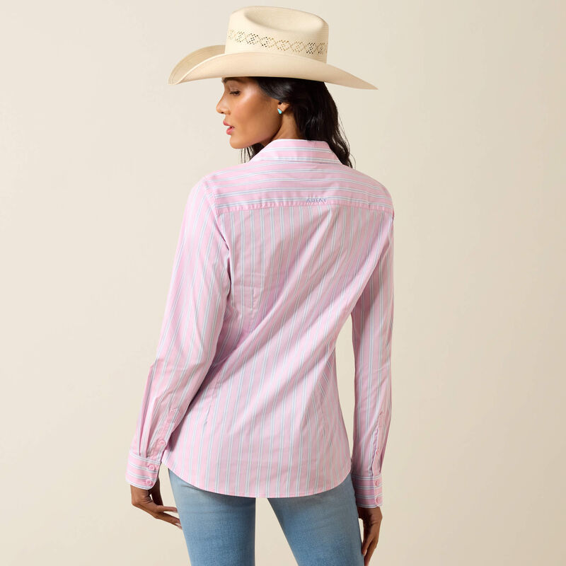 The Pink Lavender Lemonade Stripe Women's Button Up Shirt by ARIAT