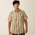 The County Line Men's S/S Pearl Snap Retro Fitted Shirt by Ariat