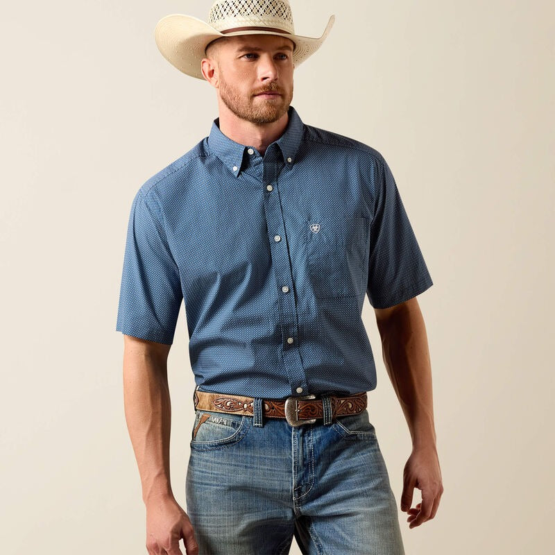The Cowboy Cartel Men's SS Button Up Shirt by Ariat