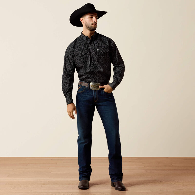 The Cowboy Gangster Men's L/S Pearl Snap Shirt by Ariat