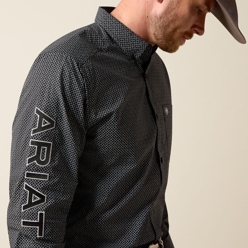 The Locked In Dariel Team Fitted LS Button Up Shirt by Ariat