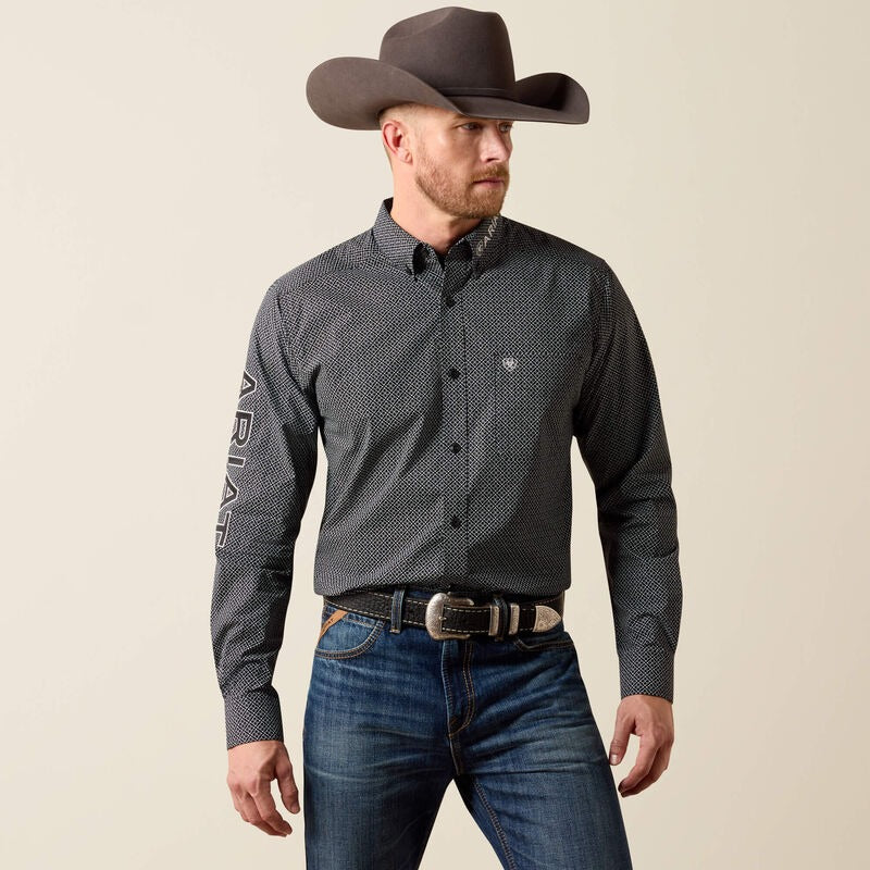 The Locked In Dariel Team Fitted LS Button Up Shirt by Ariat