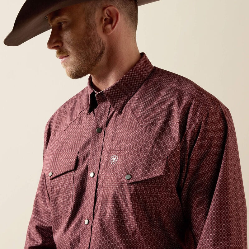 The Dion Wrinkle Free Classic Fit LS Snap Up Shirt by Ariat