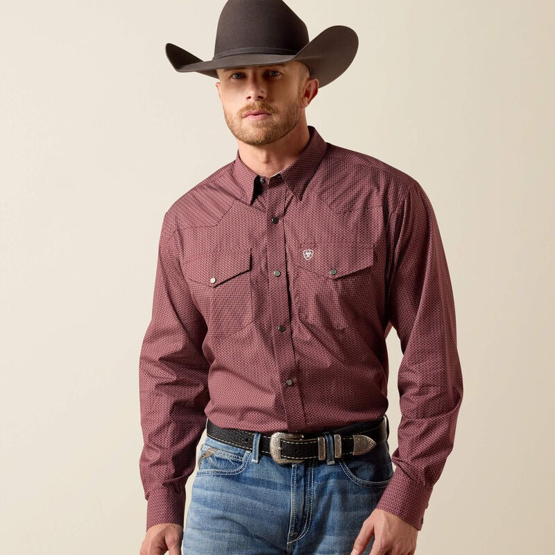 The Dion Wrinkle Free Classic Fit LS Snap Up Shirt by Ariat