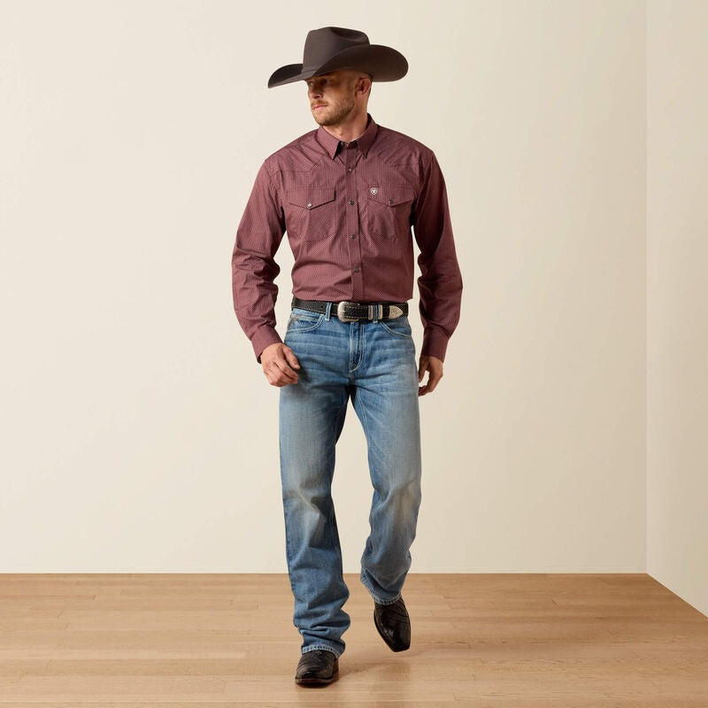 The Dion Wrinkle Free Classic Fit LS Snap Up Shirt by Ariat