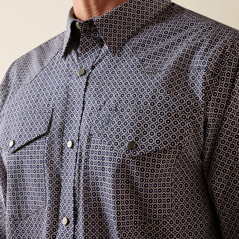 The Dennis Wrinkle Free Fitted LS Snap Up Shirt by Ariat