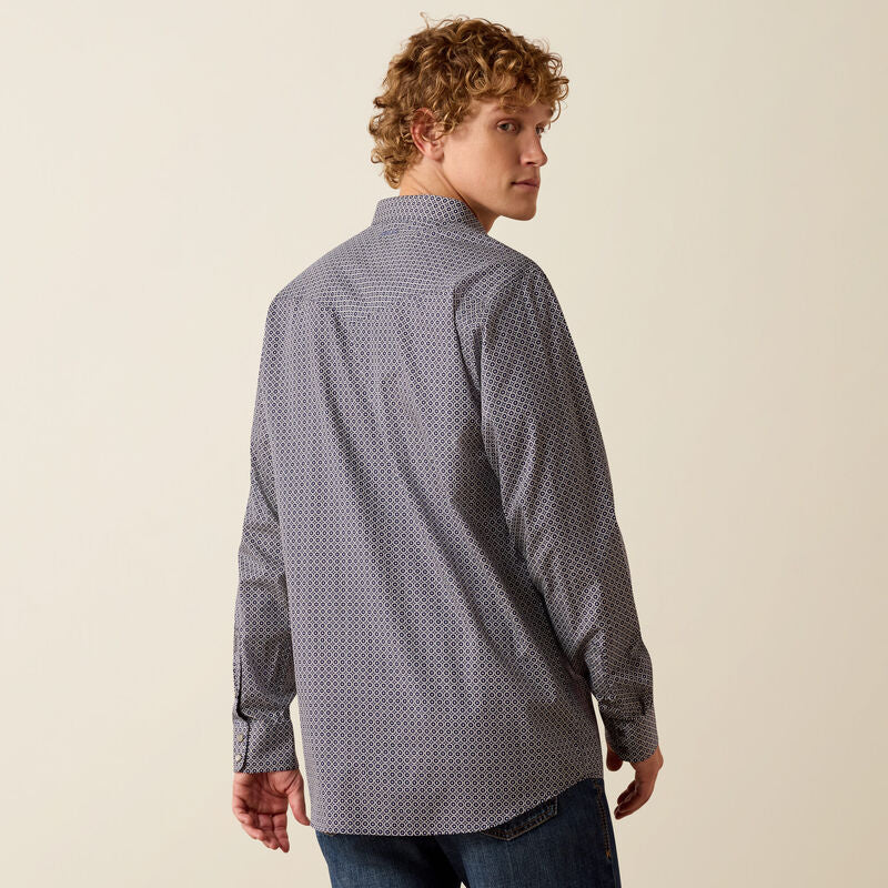 The Dennis Wrinkle Free Fitted LS Snap Up Shirt by Ariat