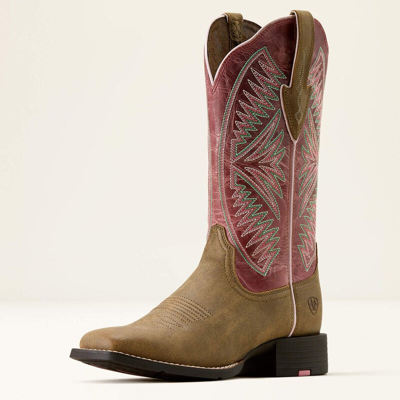 The Cherries Jubilee Round Up Ruidoso Square Toe Boot by Ariat