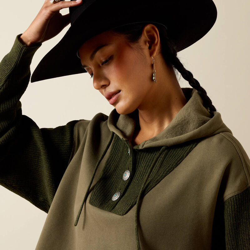 The Bozeman Sweater in Ivy Green by Ariat