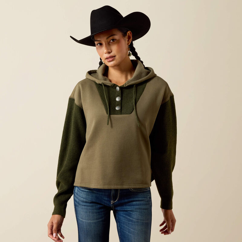 The Bozeman Sweater in Ivy Green by Ariat