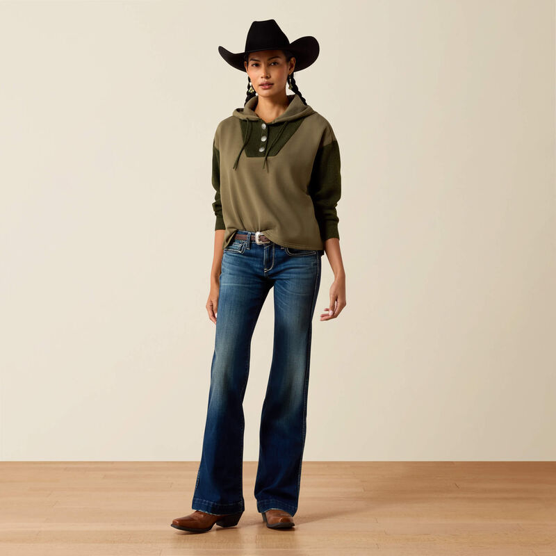 The Bozeman Sweater in Ivy Green by Ariat