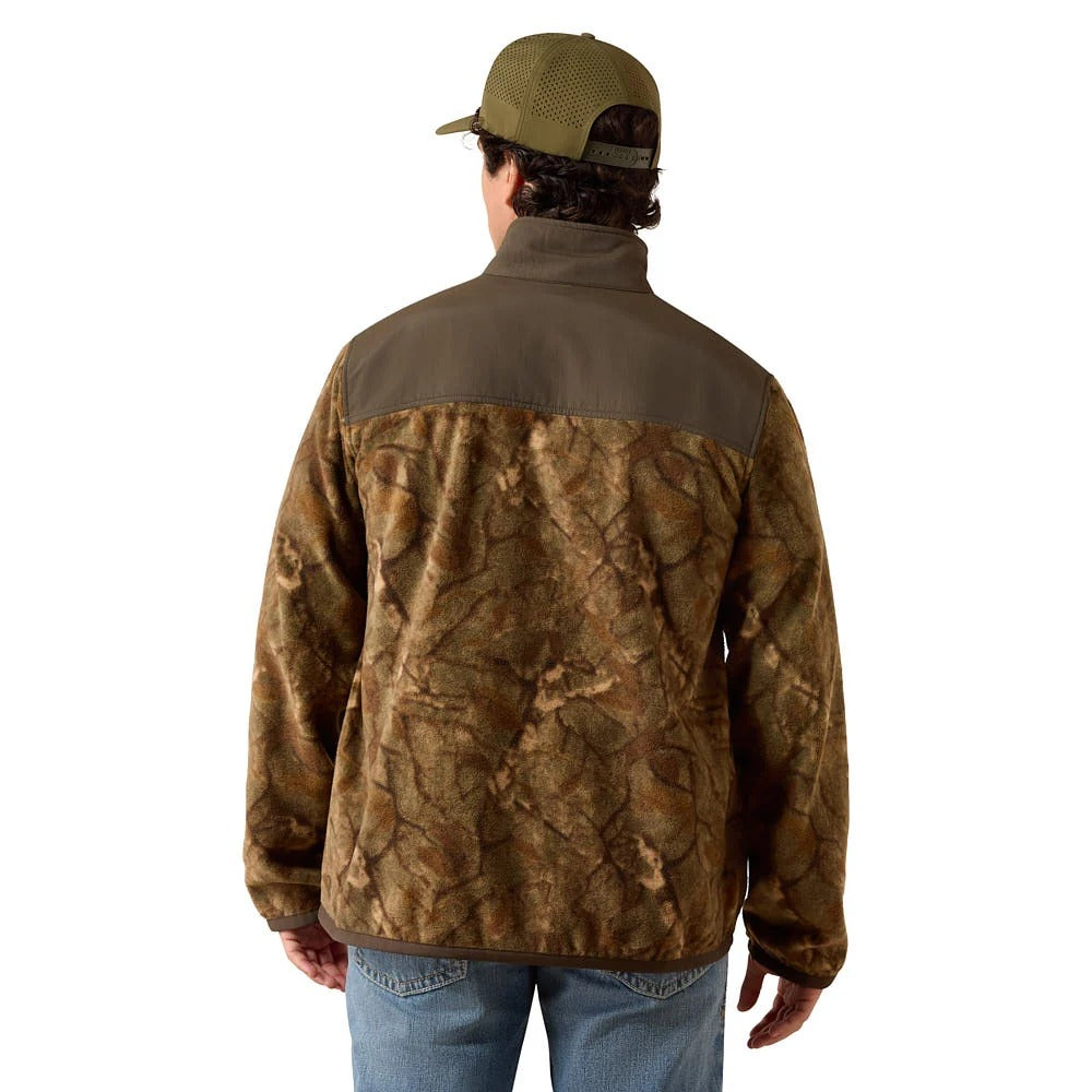 The Savannah Camo Tan Fleece 1/4 Zip By Ariat