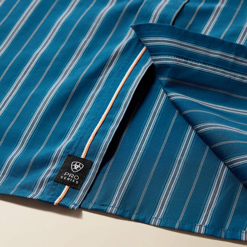The Pro Wolfgang LS Pearl Snap Shirt in Sailor Blue by Ariat