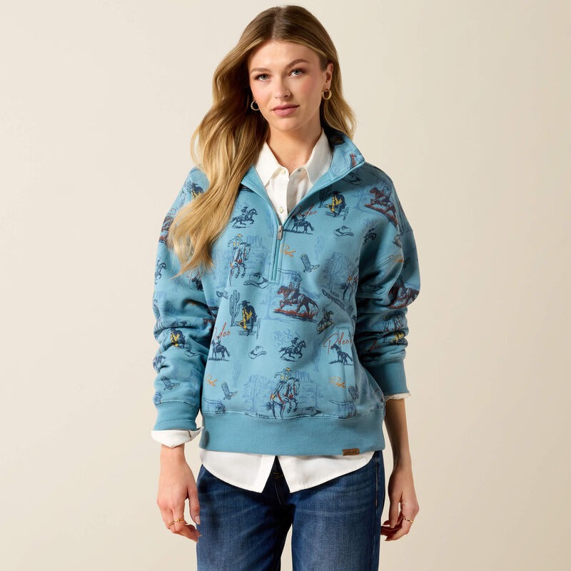 The Painted 1/2 Zip Sweatshirt By Ariat