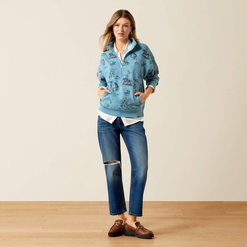 The Painted 1/2 Zip Sweatshirt By Ariat