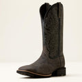 The Arrowrock Men's Ariat Boot in Iron Ash/Black Deertan