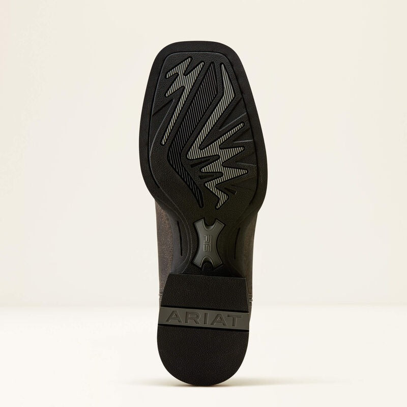 The Arrowrock Men's Ariat Boot in Iron Ash/Black Deertan