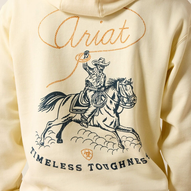 The Ropers Delight Hoodie in Vanilla Custard by Ariat