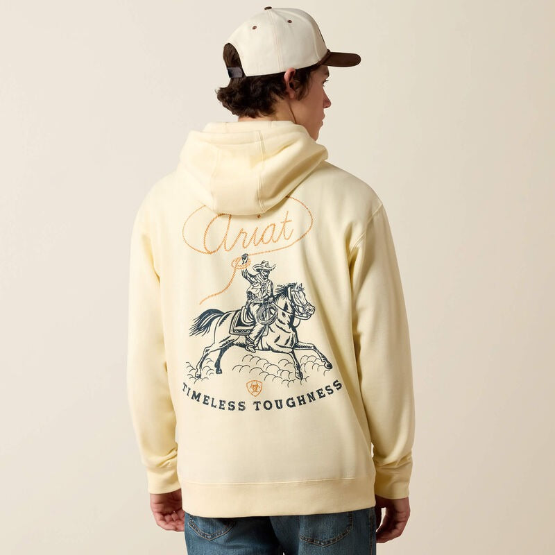 The Ropers Delight Hoodie in Vanilla Custard by Ariat