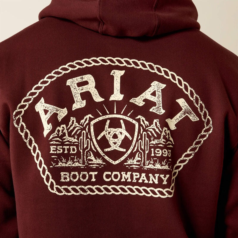 The Roped Out Desert Badge Men's Hoodie by Ariat