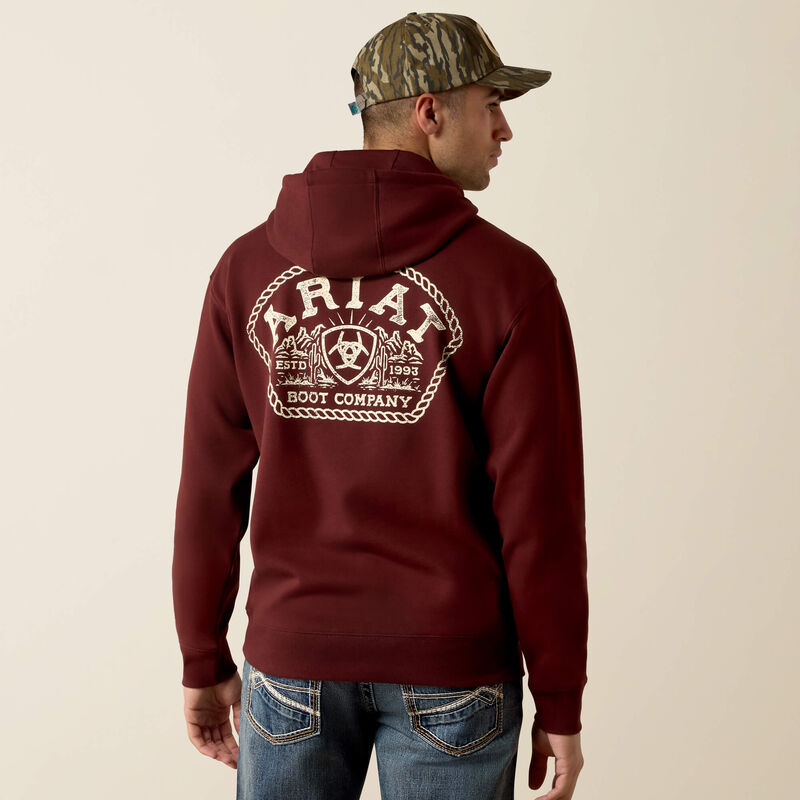 The Roped Out Desert Badge Men's Hoodie by Ariat