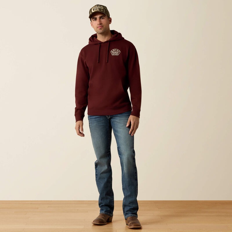 The Roped Out Desert Badge Men's Hoodie by Ariat
