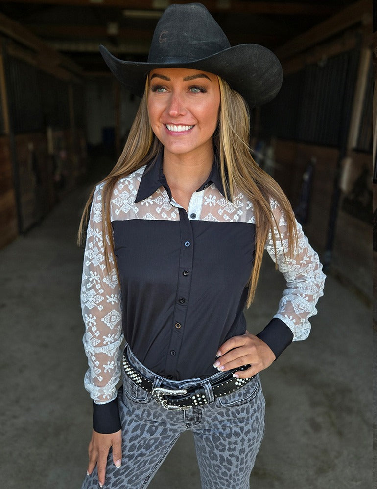 The Oreo Cream Button Up By Cowgirl Tuff Co.