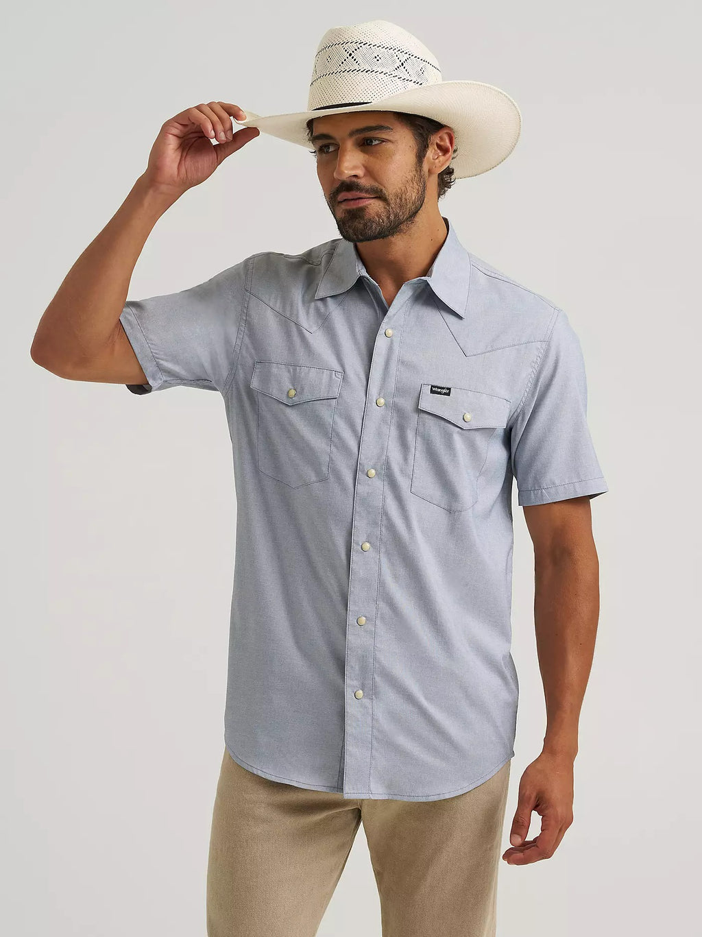 The Bering Sea Short Sleeve Pearl Snap Shirt by Wrangler