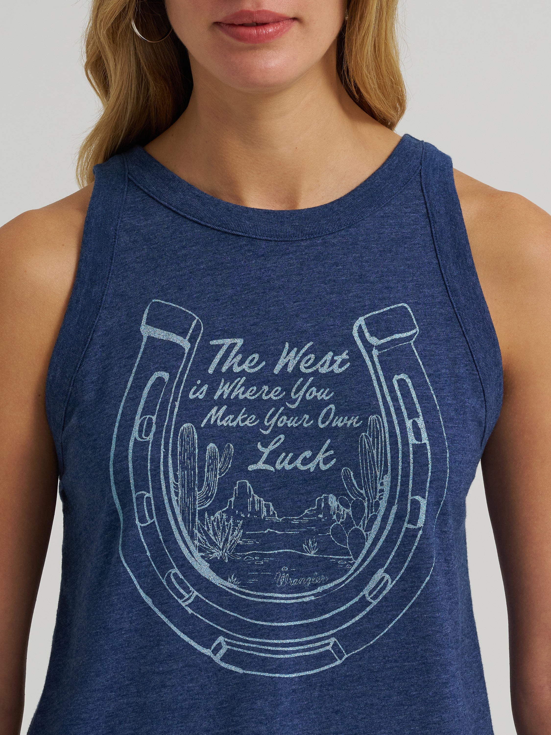 The West Is Where You Make Your Own Luck Tank by Wrangler
