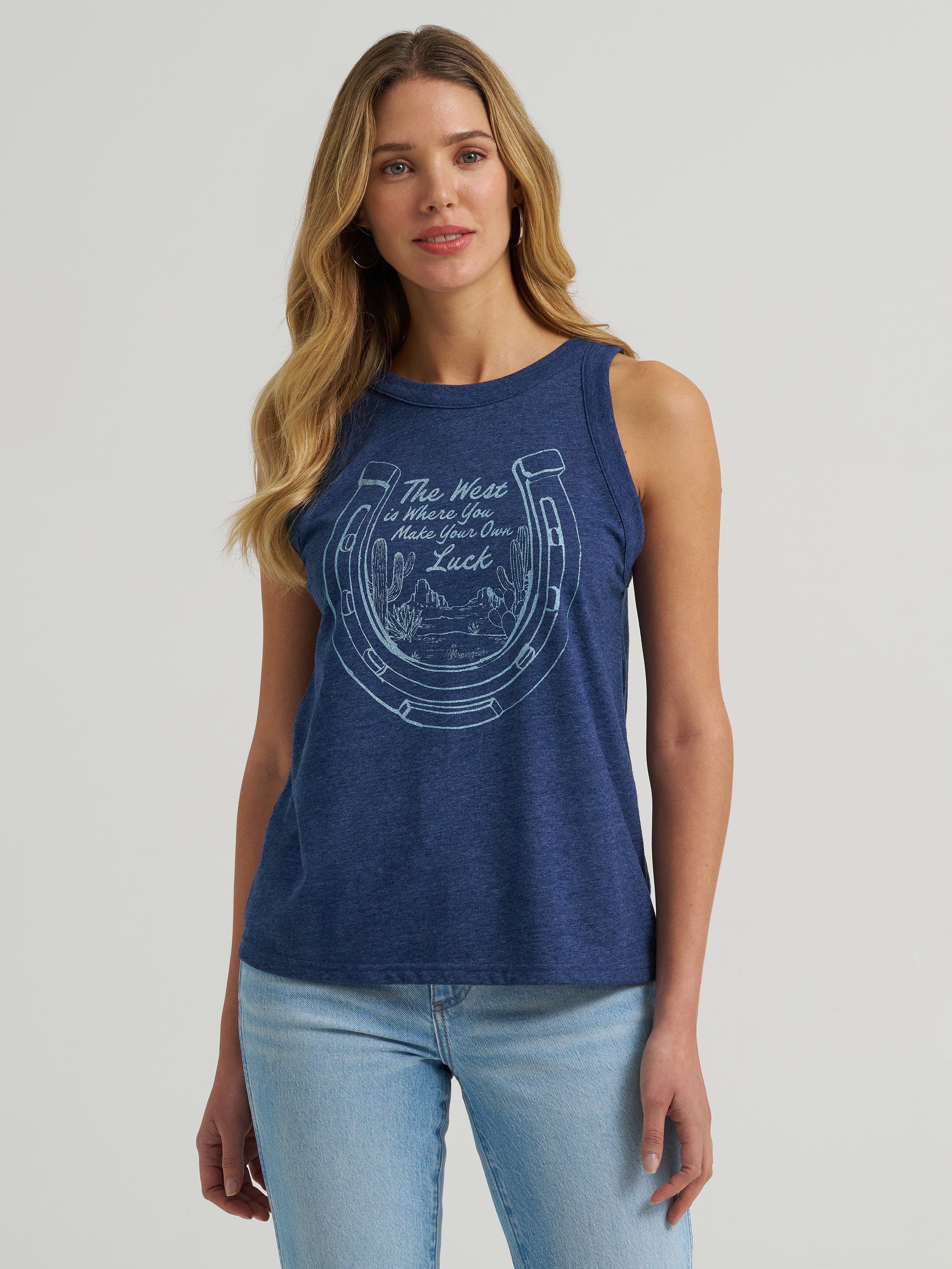 The West Is Where You Make Your Own Luck Tank by Wrangler