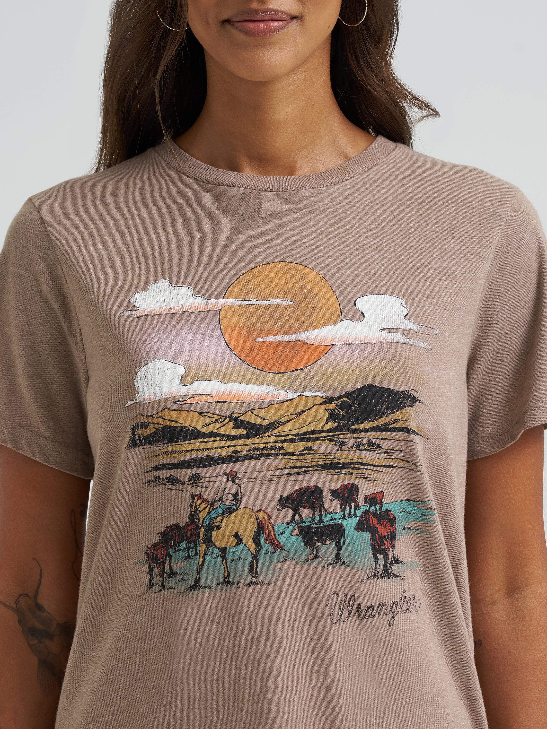 The Wild Country Regular Fit Women's Tee by Wrangler