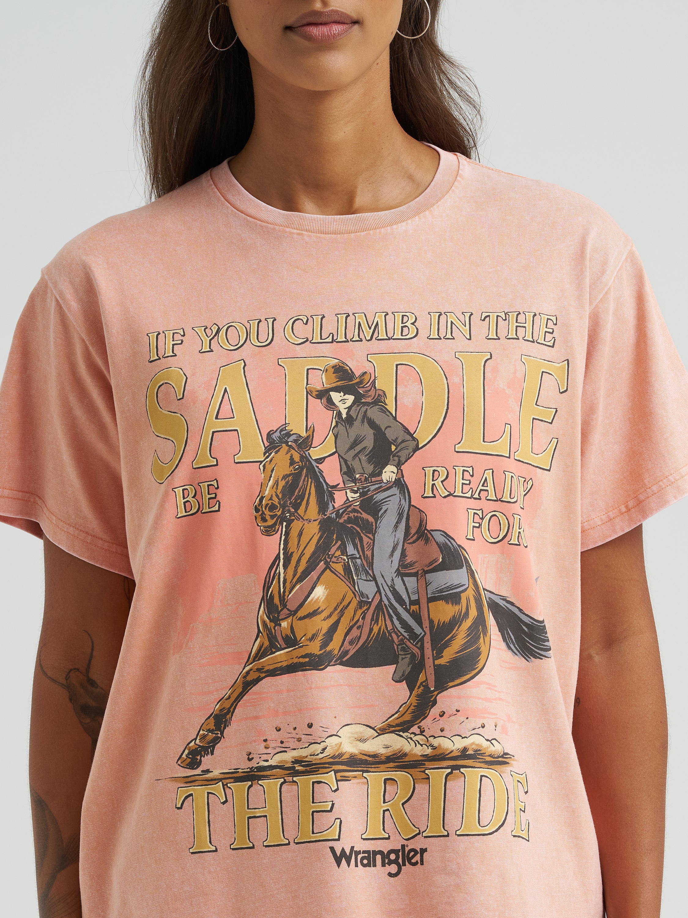 The Ready for The Ride Oversized Tee by Wrangler