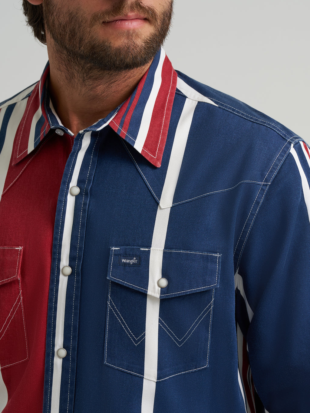 The Red White and Blue Brushpopper by Wrangler
