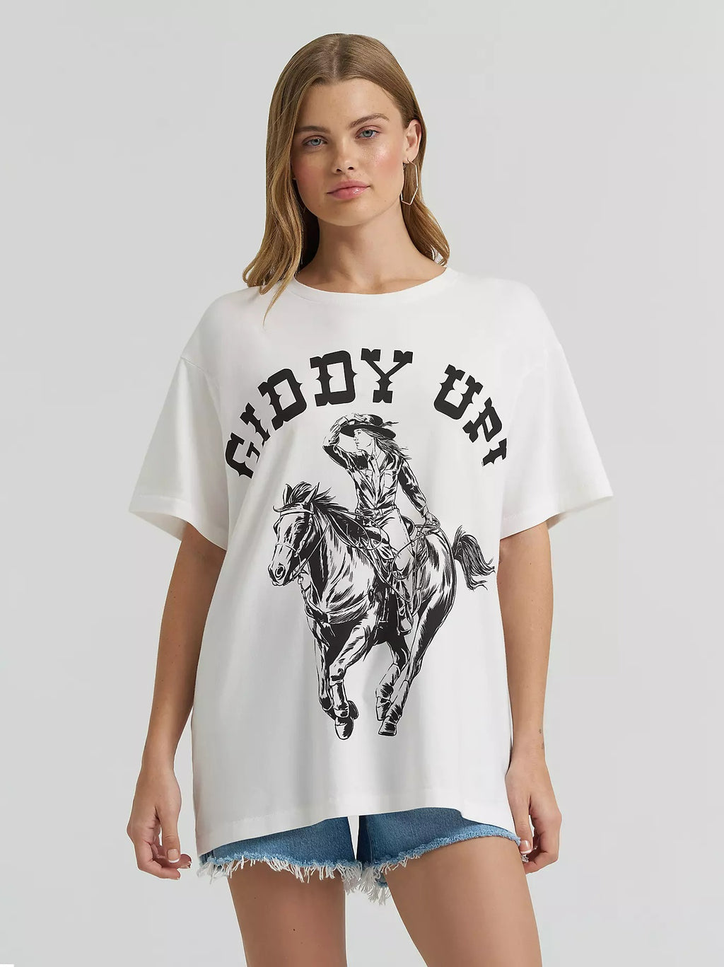 The Giddy Up Tee by Lainey Wilson X Wrangler