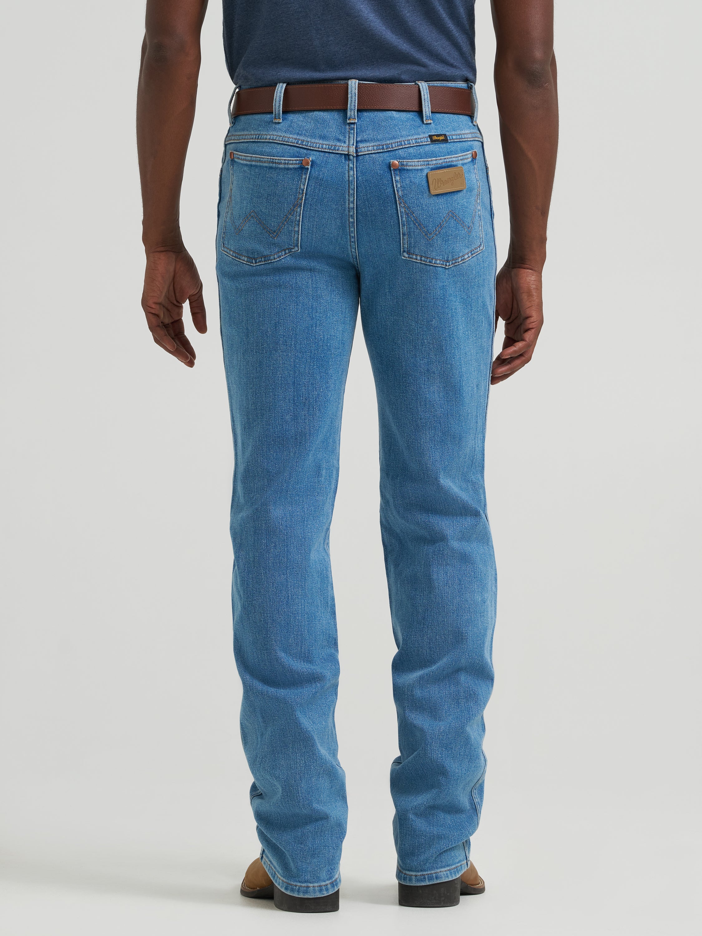 Tough Lite Cowboy Cut 936 Slim Fit Jeans by Wrangler in Faded Stone