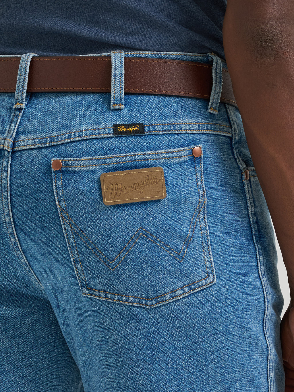 Tough Lite Cowboy Cut 936 Slim Fit Jeans by Wrangler in Faded Stone