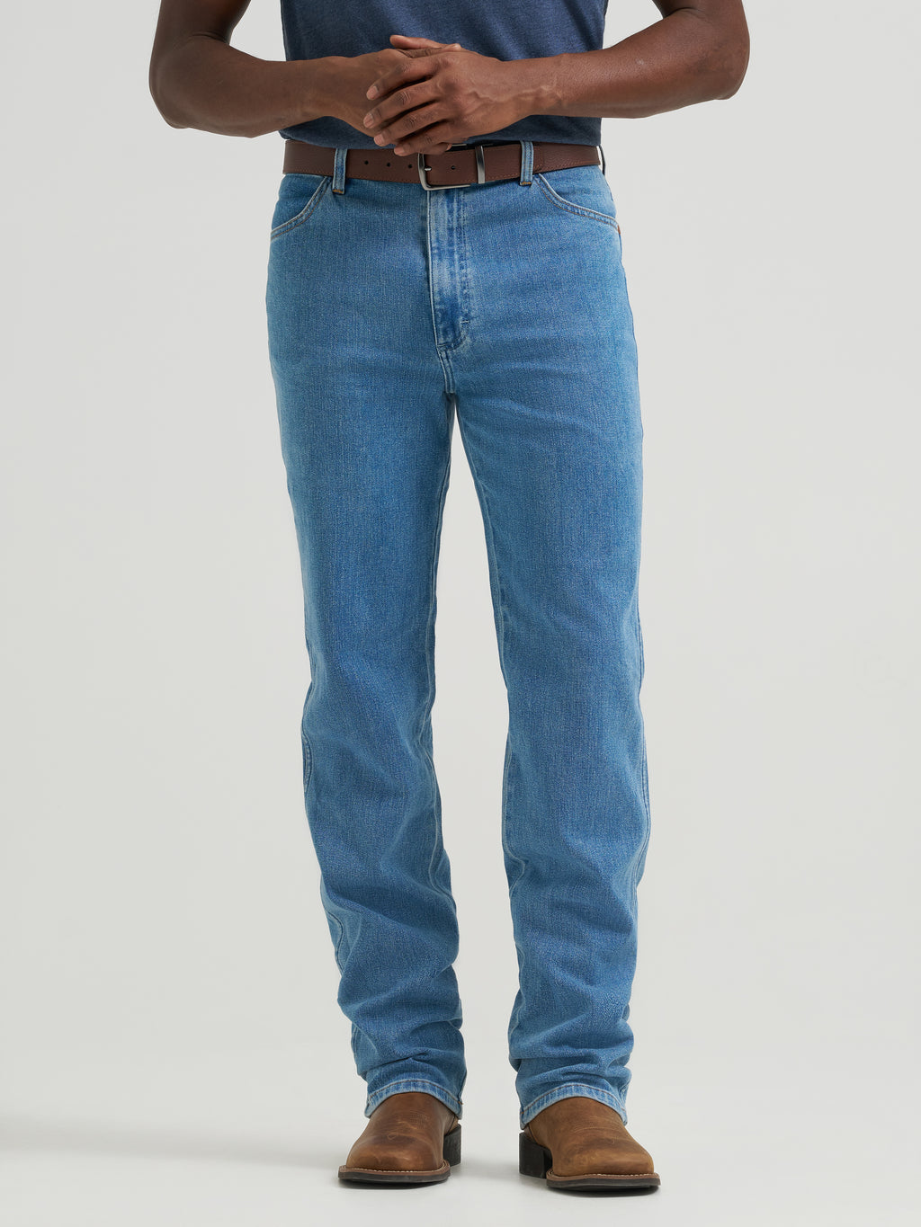 Tough Lite Cowboy Cut 936 Slim Fit Jeans by Wrangler in Faded Stone