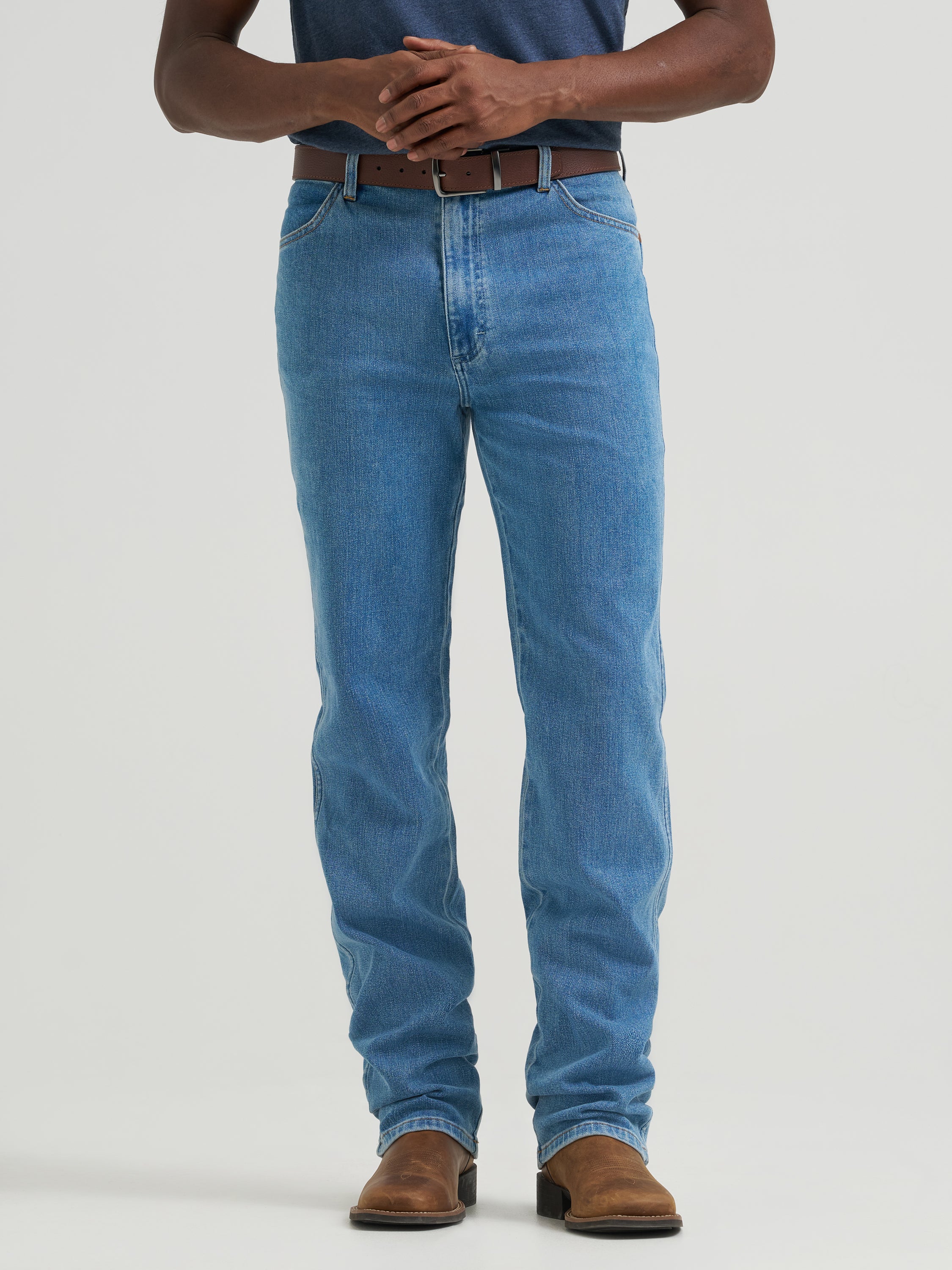 Tough Lite Cowboy Cut 936 Slim Fit Jeans by Wrangler in Faded Stone