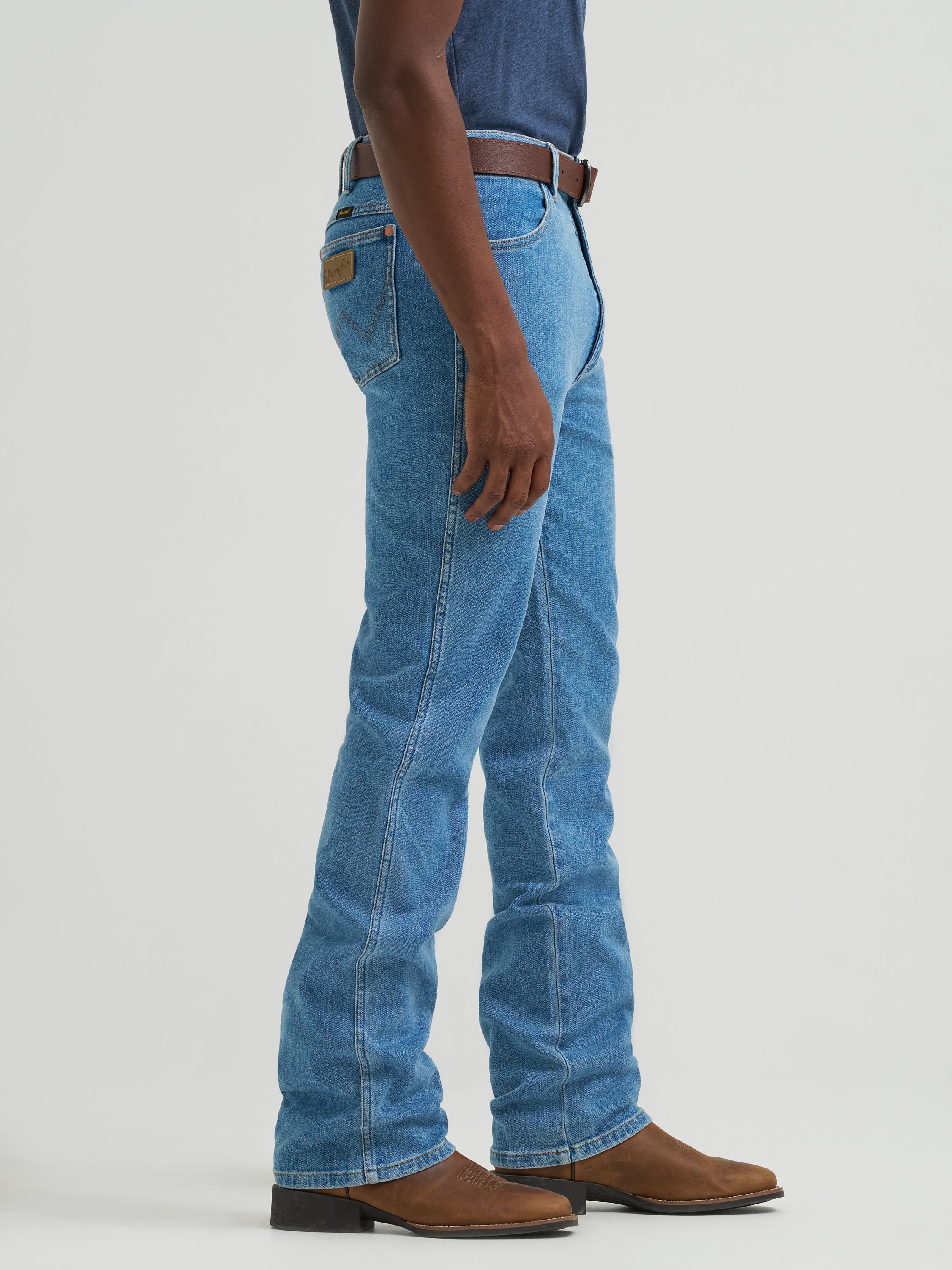 Tough Lite Cowboy Cut 936 Slim Fit Jeans by Wrangler in Faded Stone