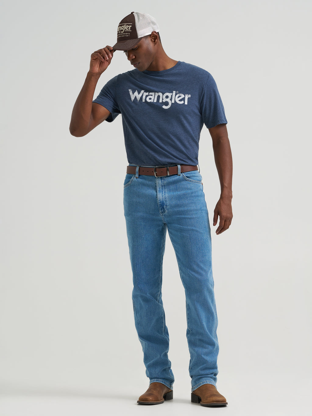Tough Lite Cowboy Cut 936 Slim Fit Jeans by Wrangler in Faded Stone