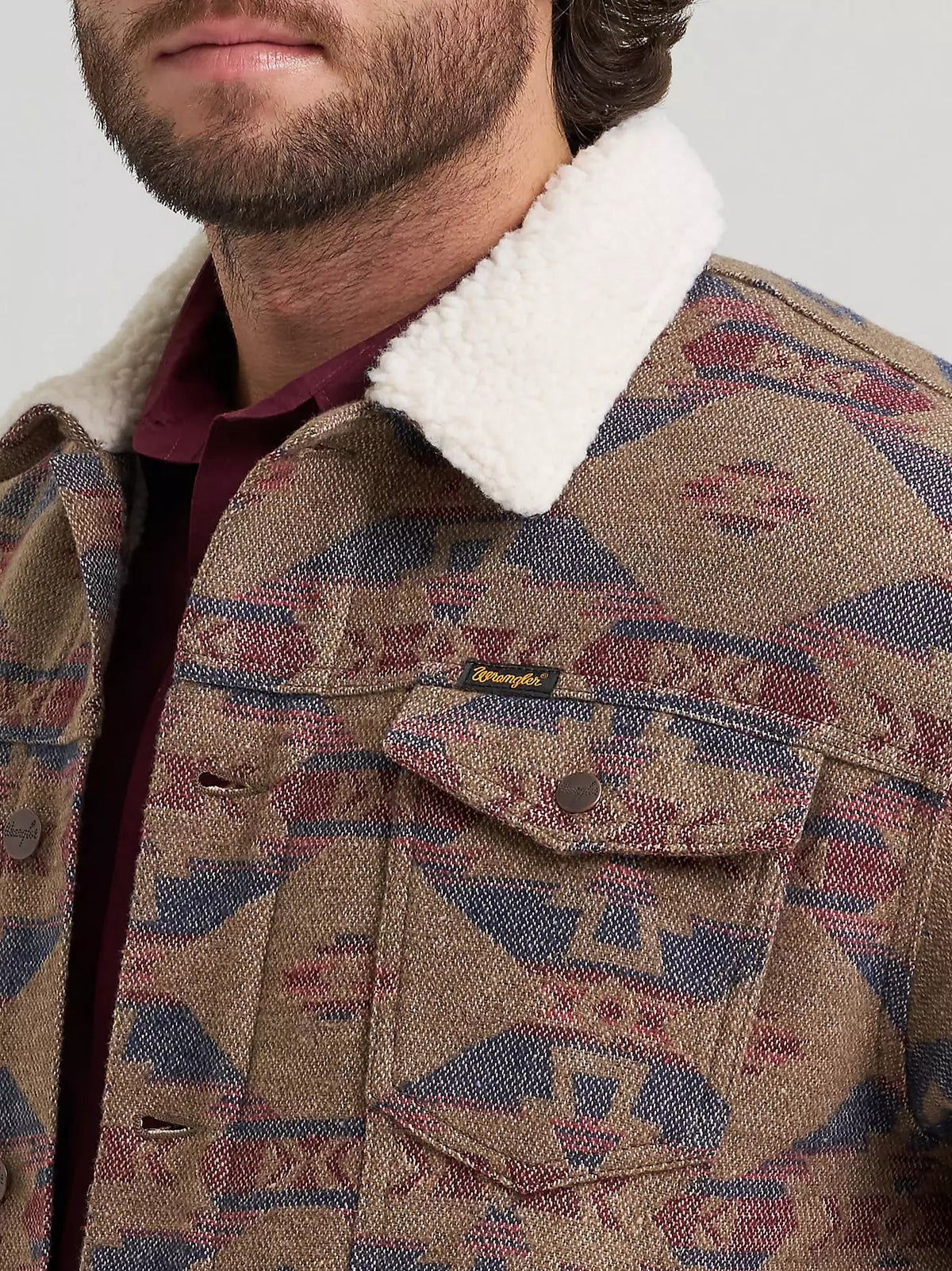 The Pendleton Men's Sherpa Jacket by Wrangler